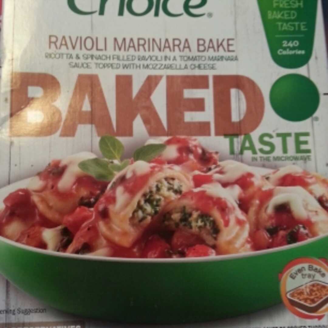 Healthy Choice Ravioli Marinara Bake