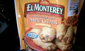 El Monterey Nacho Cheese & Beef Mini Chimis