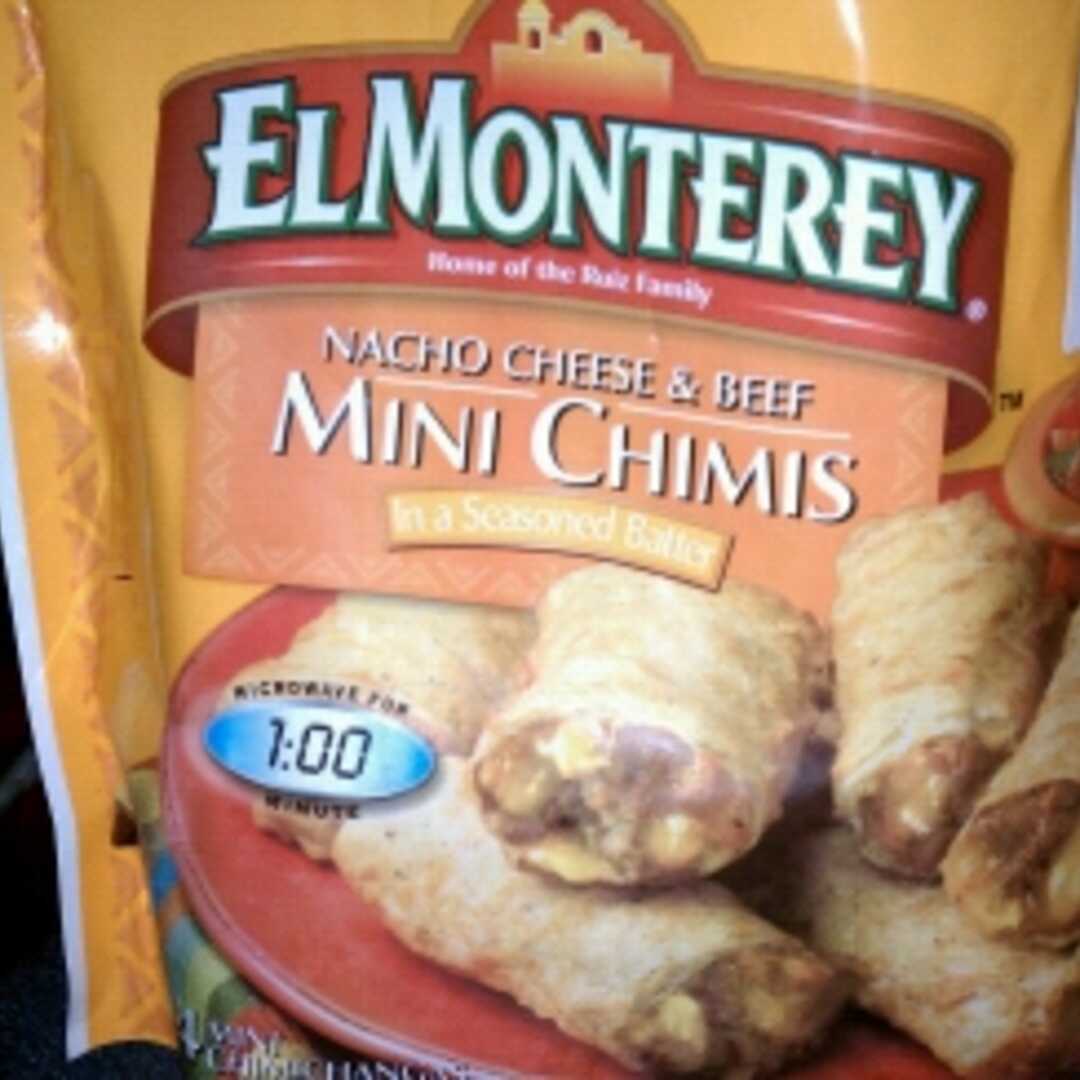 El Monterey Nacho Cheese & Beef Mini Chimis