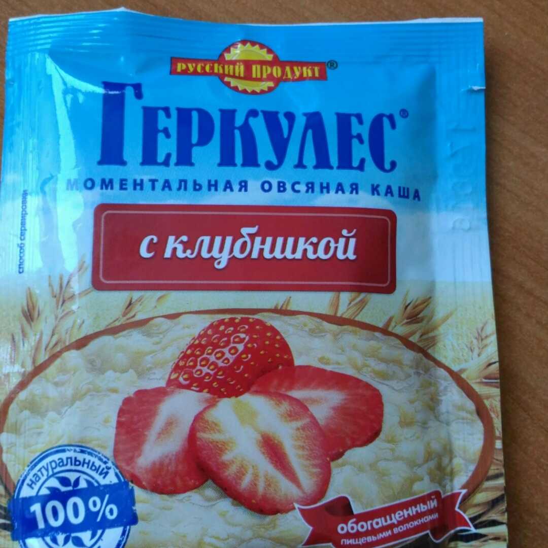 Русский продукт Геркулес с Клубникой