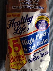 Healthy Life Low Sodium High Fiber White Bread