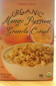 Trader Joe's Organic Mango Passion Granola Cereal