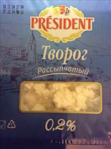 President Творог 0,2%