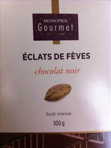Monoprix Gourmet Chocolat Noir Éclats de Fèves
