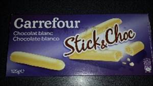Carrefour Stick & Choc Chocolat Blanc