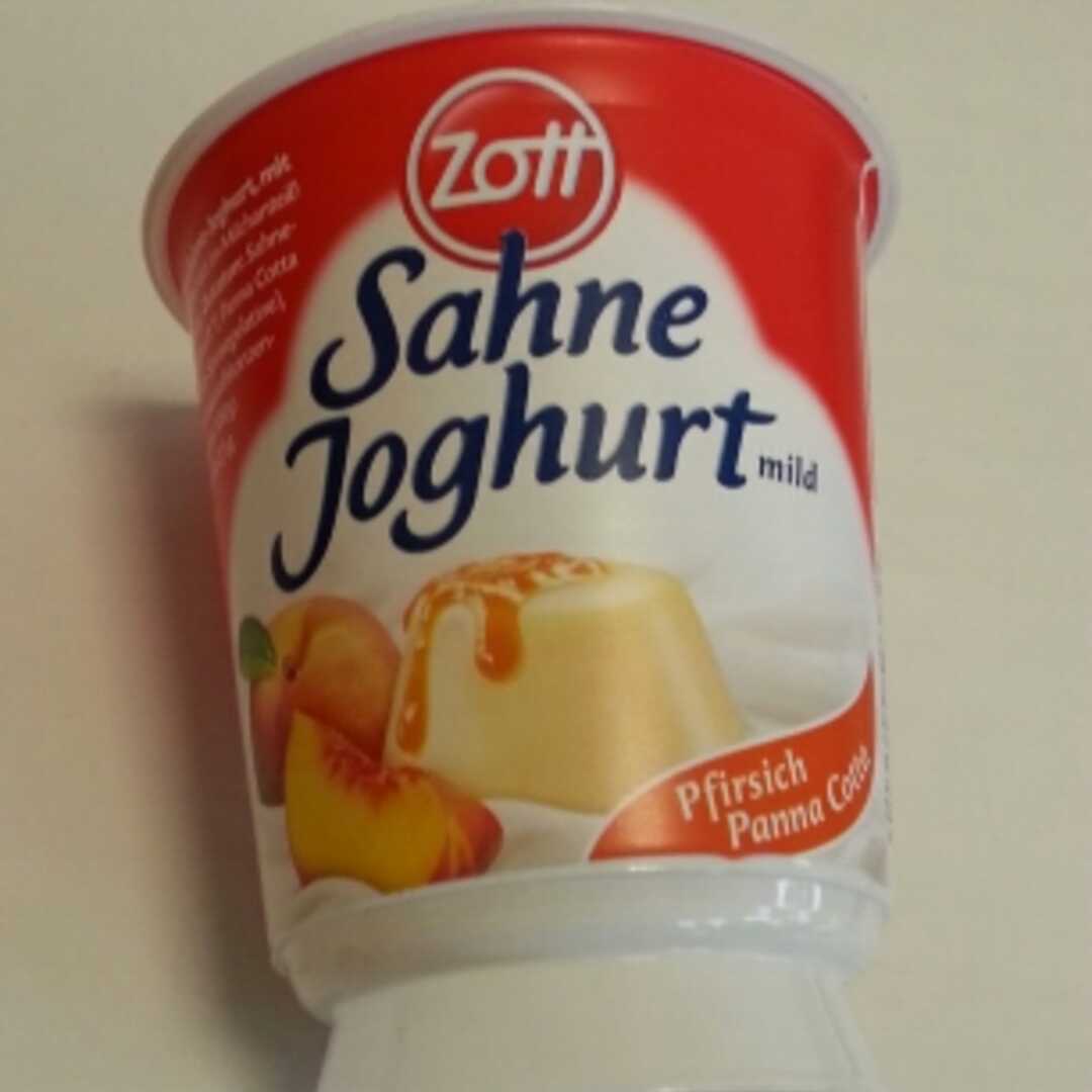 Zott Sahne Joghurt Pfirsich Panna Cotta
