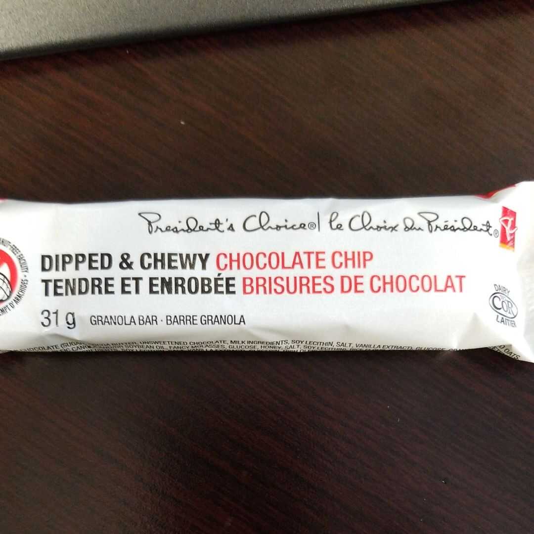 President's Choice Dipped & Chewy Chocolate Chip Granola Bar