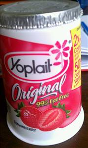 Yoplait Original 99% Fat Free Yogurt - Strawberry (170g)