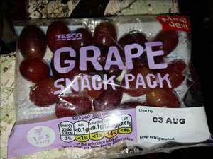 Tesco Grape Snack Pack