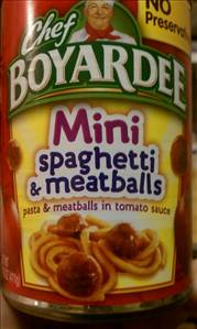 Chef Boyardee Mini Bites Spaghetti & Meatballs