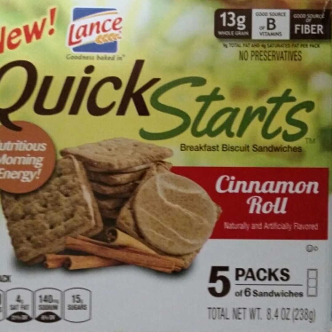 Lance Quick Starts Cinnamon Roll
