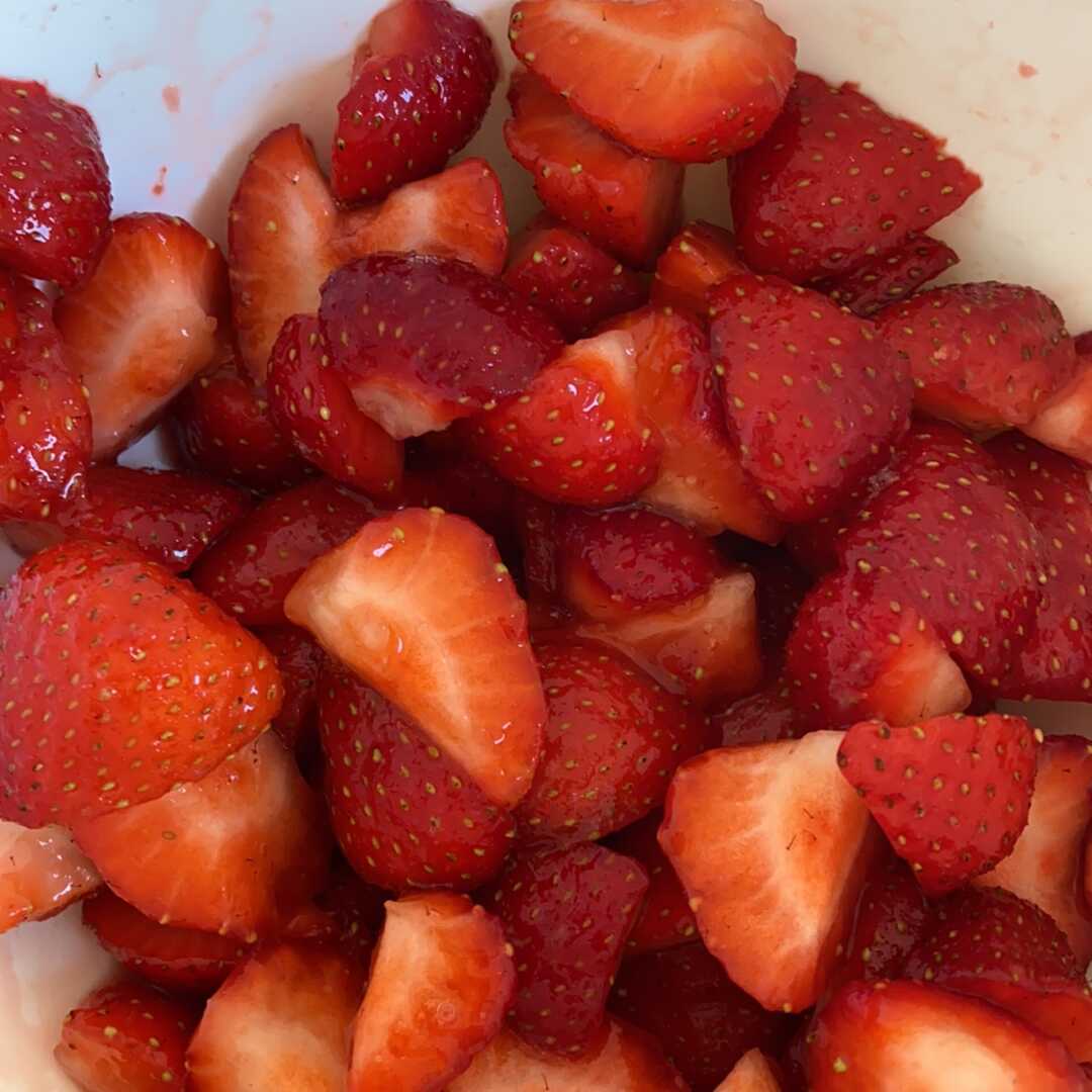 Erdbeeren mit Zucker