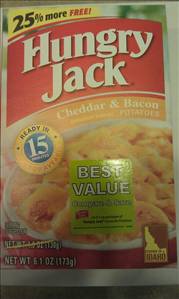Hungry Jack Cheddar & Bacon Potatoes
