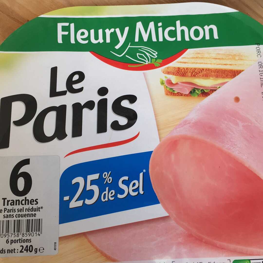 Fleury Michon Le Jambon de Paris au Torchon -25% de Sel