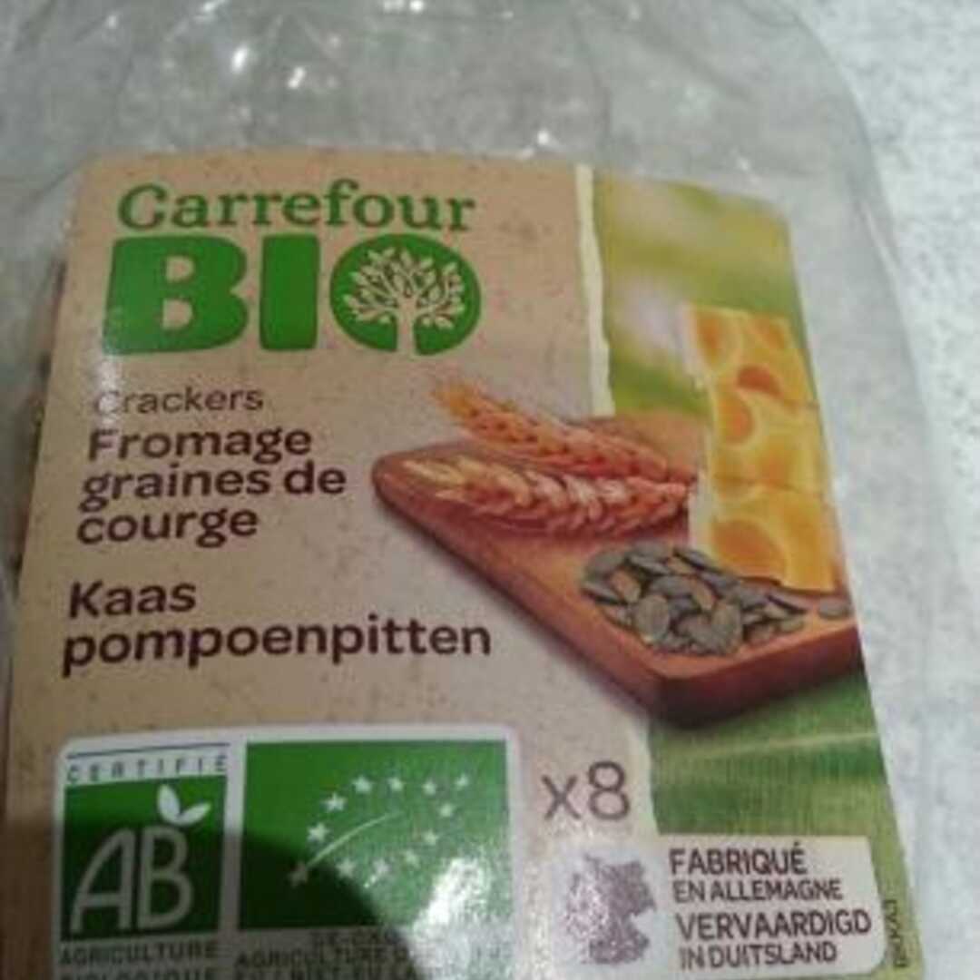 Carrefour Bio Crackers Fromage Graines de Courge
