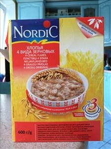 Nordic Хлопья 4 Вида Зерновых