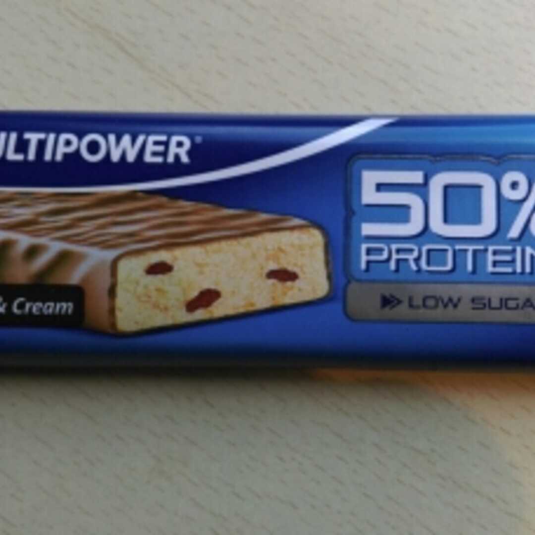 Multipower 50% Protein Bar Cookies & Cream