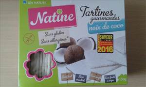 Natine Tartines Gourmandes Noix de Coco