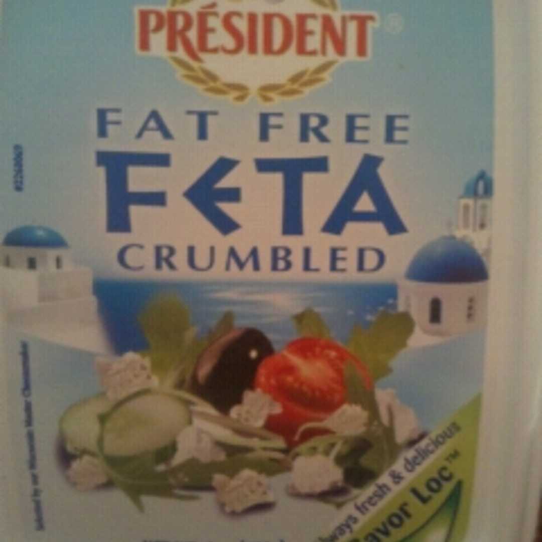 President Fat Free Crumbled Feta