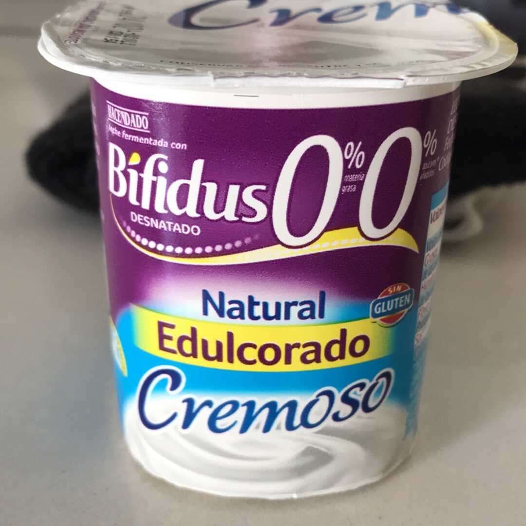 Hacendado Yogur Bifidus 0% Natural Edulcorado Cremoso