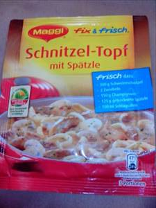 Maggi Schnitzel-Topf mit Spätzle