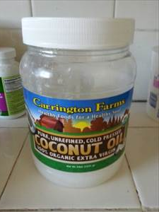 Carrington Farms Pure, Unrefined, Cold Pressed Coconut Oil 100% Organic Extra Virgin