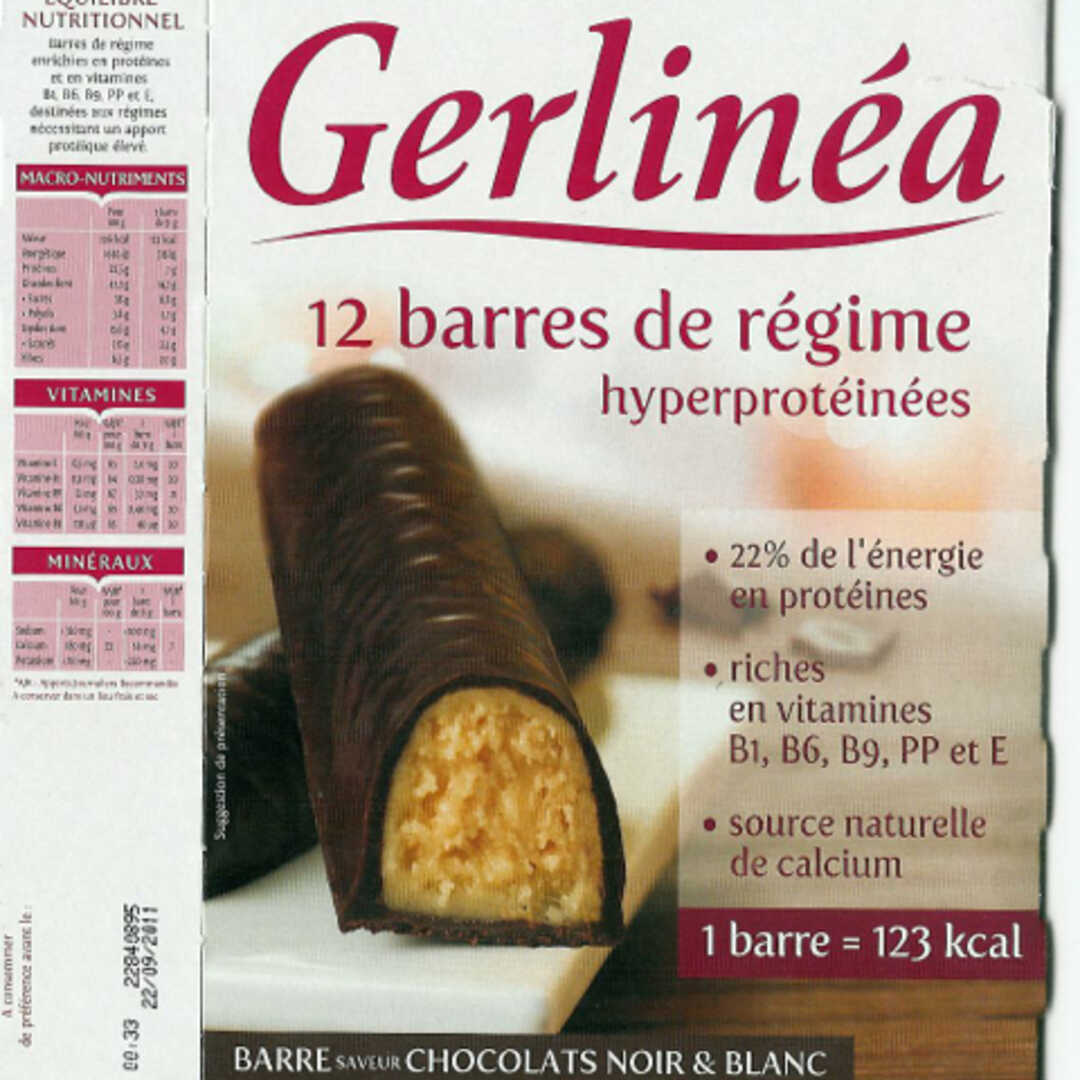 Gerlinéa Barre Saveur Chocolat Noir et Blanc