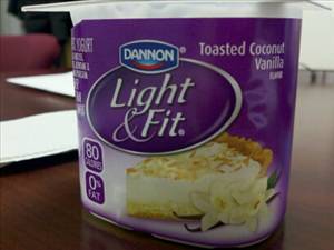 Dannon Light & Fit Yogurt - Toasted Coconut Vanilla (6 oz)