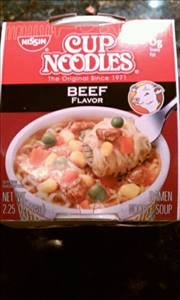 Nissin Ramen Beef Flavor Noodles Soup Cup