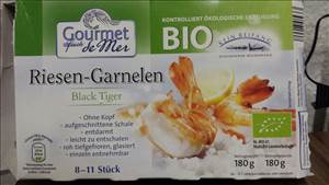 Gourmet Fruits de Mer Riesen-Garnelen Black Tiger - Bio