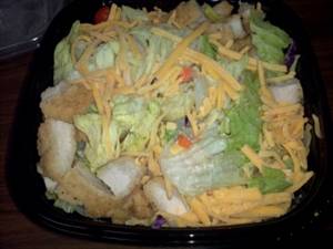 Runza Tossed Salad with Crispy Chicken