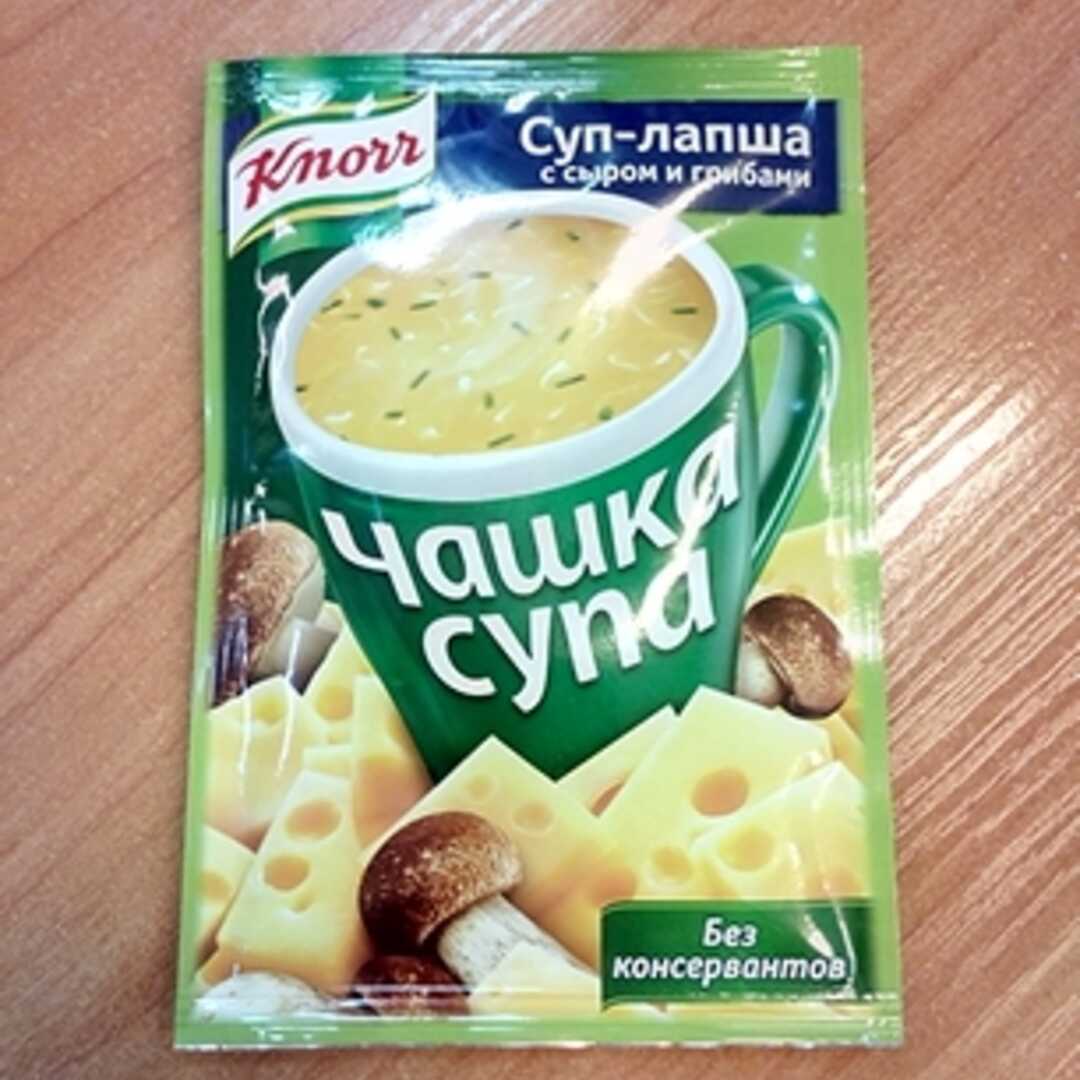 Knorr Суп-Лапша с Сыром и Грибами Калории и Пищевая Ценность