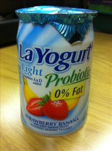 La Yogurt Probiotic Light Nonfat Blended Yogurt - Strawberry Banana