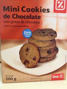 DIA Mini Cookies de Chocolate com Gotas de Chocolate