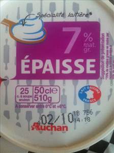 Auchan Crème Fraîche 7%