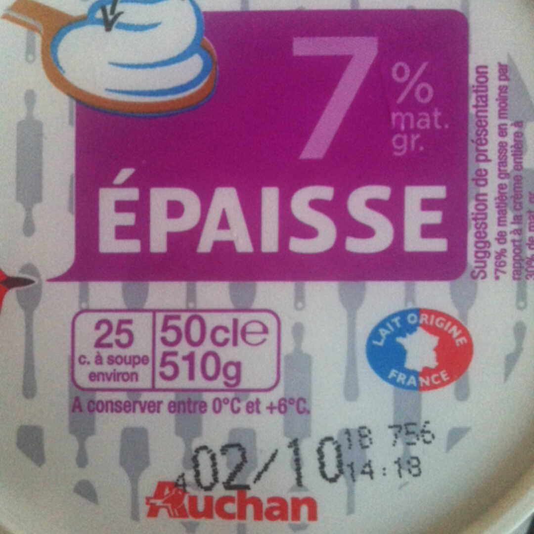 Auchan Crème Fraîche 7%