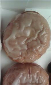 Winchell's Filled Jelly Donut - Raspberry with Glaze