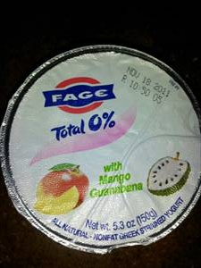 Fage Total 0% Greek Yogurt with Mango Guanabana