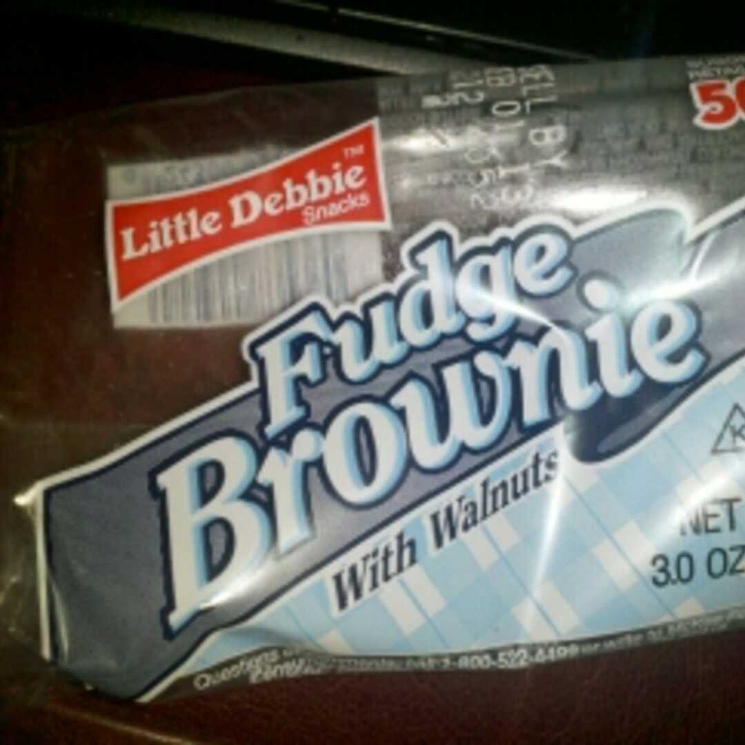 Little Debbie Fudge Brownie with Walnuts