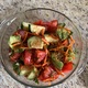Tomato and Cucumber Salad with Oil and Vinegar