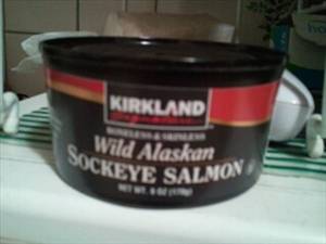 Kirkland Signature Canned Wild Alaskan Sockeye Salmon