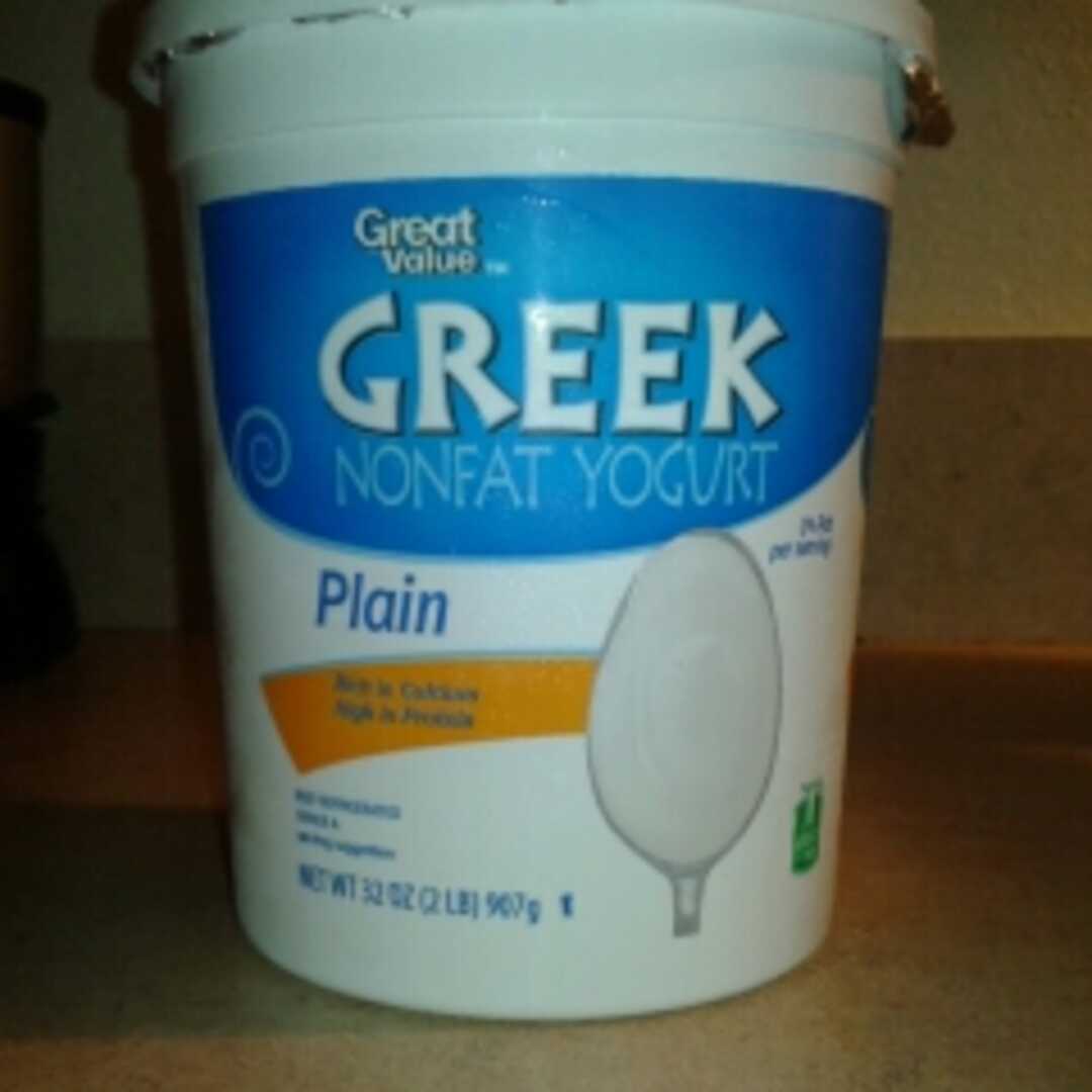 Great Value Greek Nonfat Yogurt - Plain (Cup)