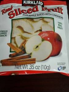 Kirkland Signature Real Sliced Fruit Fuji Apple Slices with Cinnamon