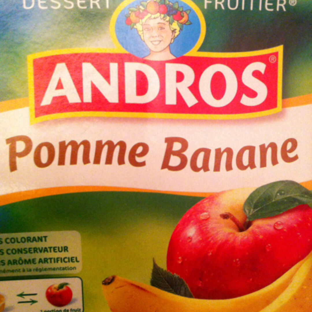 Calories et les Faits Nutritives pour Andros Compote Pomme Banane