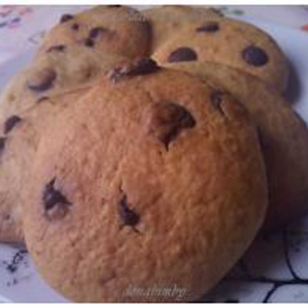 Bolachas Cookies com Pepitas de Chocolate (Macio)