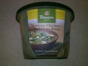 Panera Bread Low-Fat Lemon Chicken Orzo Soup