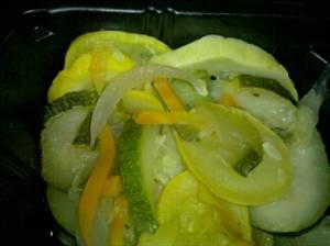 Cooked Summer Squash and Onions (Fat Not Added in Cooking)