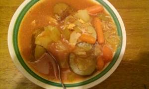 Mexican Style Chicken Vegetable Soup with Rice (Sopa / Caldo De Pollo)