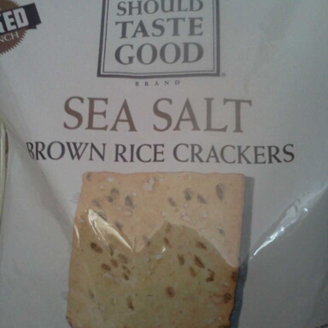 FoodShouldTasteGood Sea Salt Brown Rice Crackers