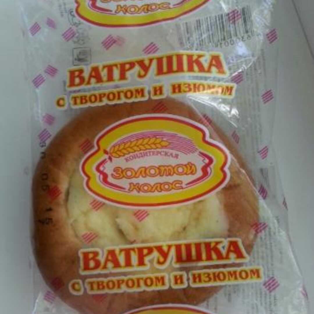 Золотой Колос Ватрушка с Творогом и Изюмом Калории и Пищевая Ценность